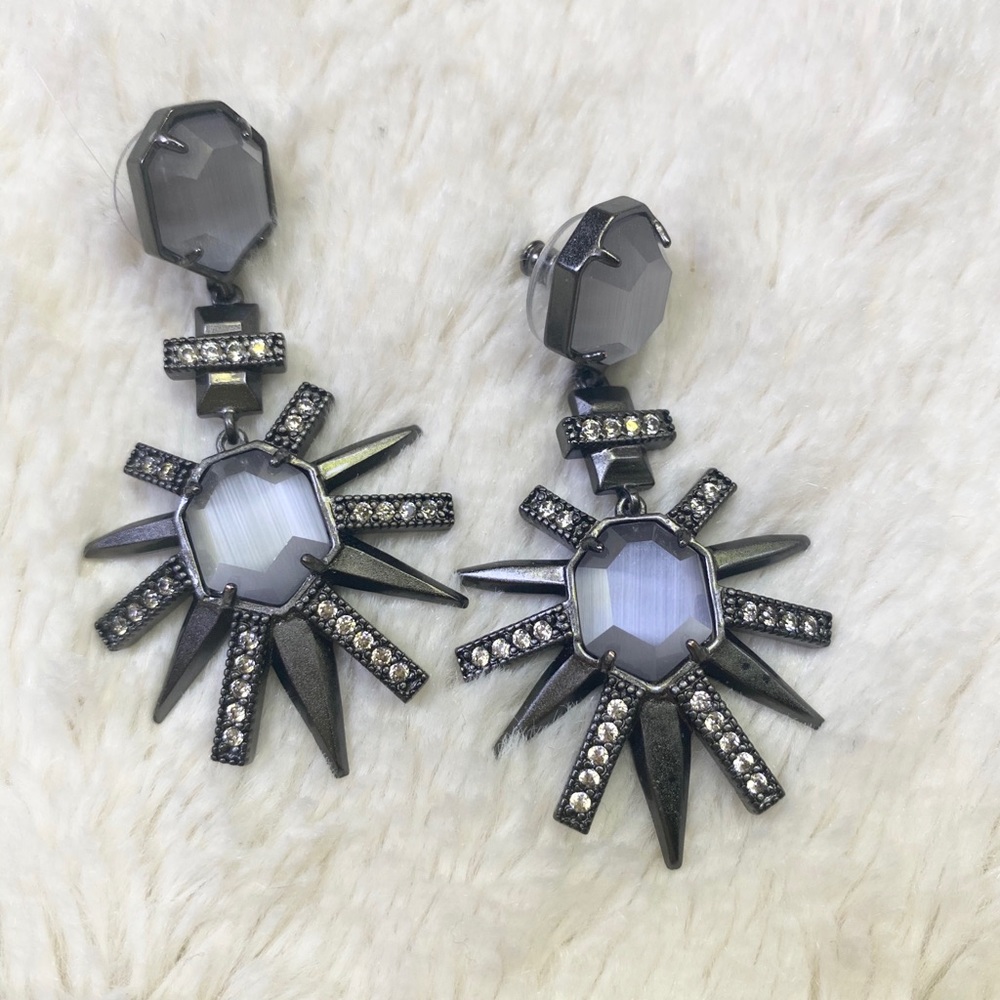 Kendra Scott Gunmetal Allie Earrings